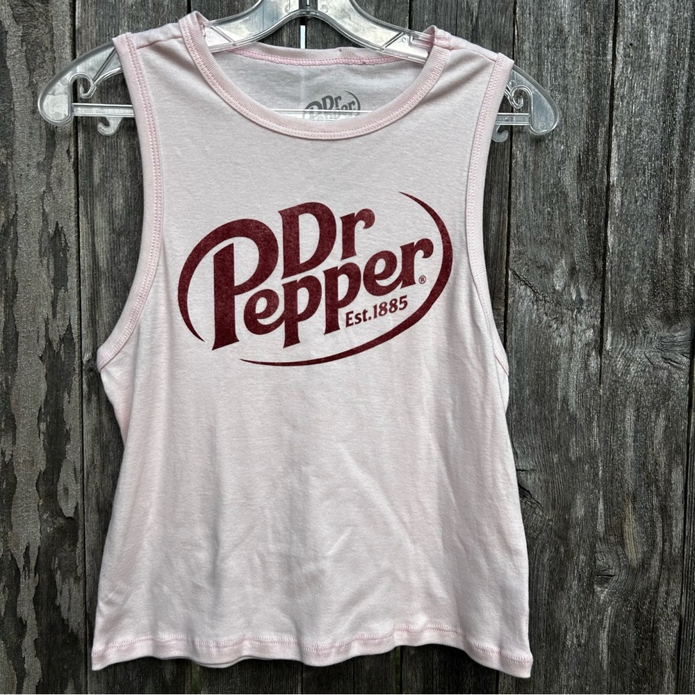 Dr Pepper Pink Tank Top Size Junior L